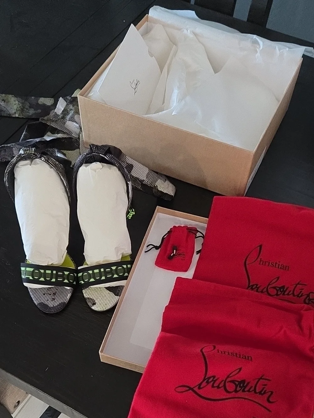 Christian Louboutin Wind 100 Around Heels Size 38.5